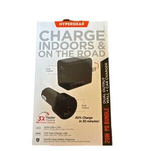 Hypergear 20W‎ PD Bundle: Dual Output Wall & Car Charger